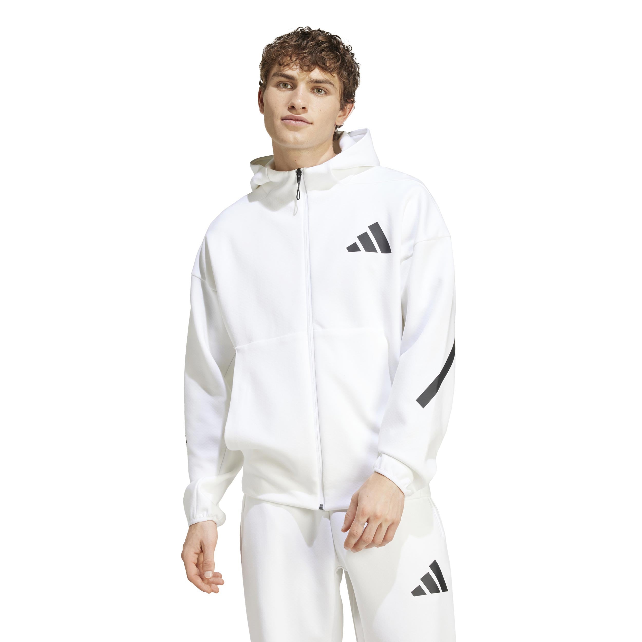 『TEN SWEAT BAD OTT WHITE L』 Z.N.E. Zip Hoodie Men - white | Tennis-Point