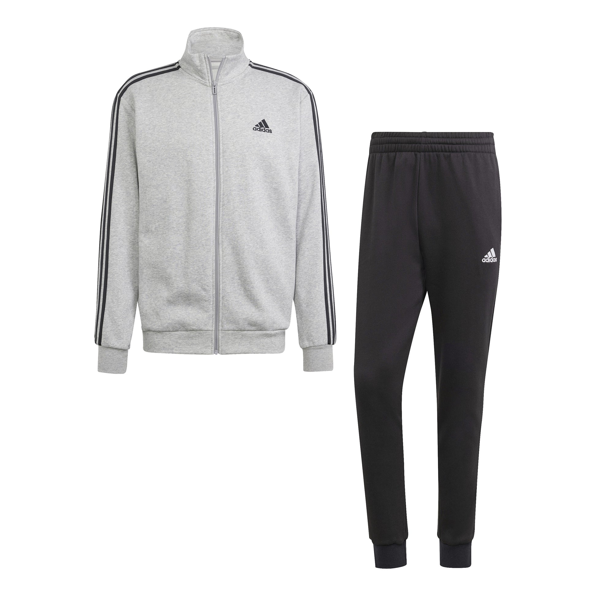 adidas 3Stripes Training Tracksuit Men-Lightgrey,Black