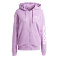 Linear French terry Full Zip Zip Hoodie Women - rose,