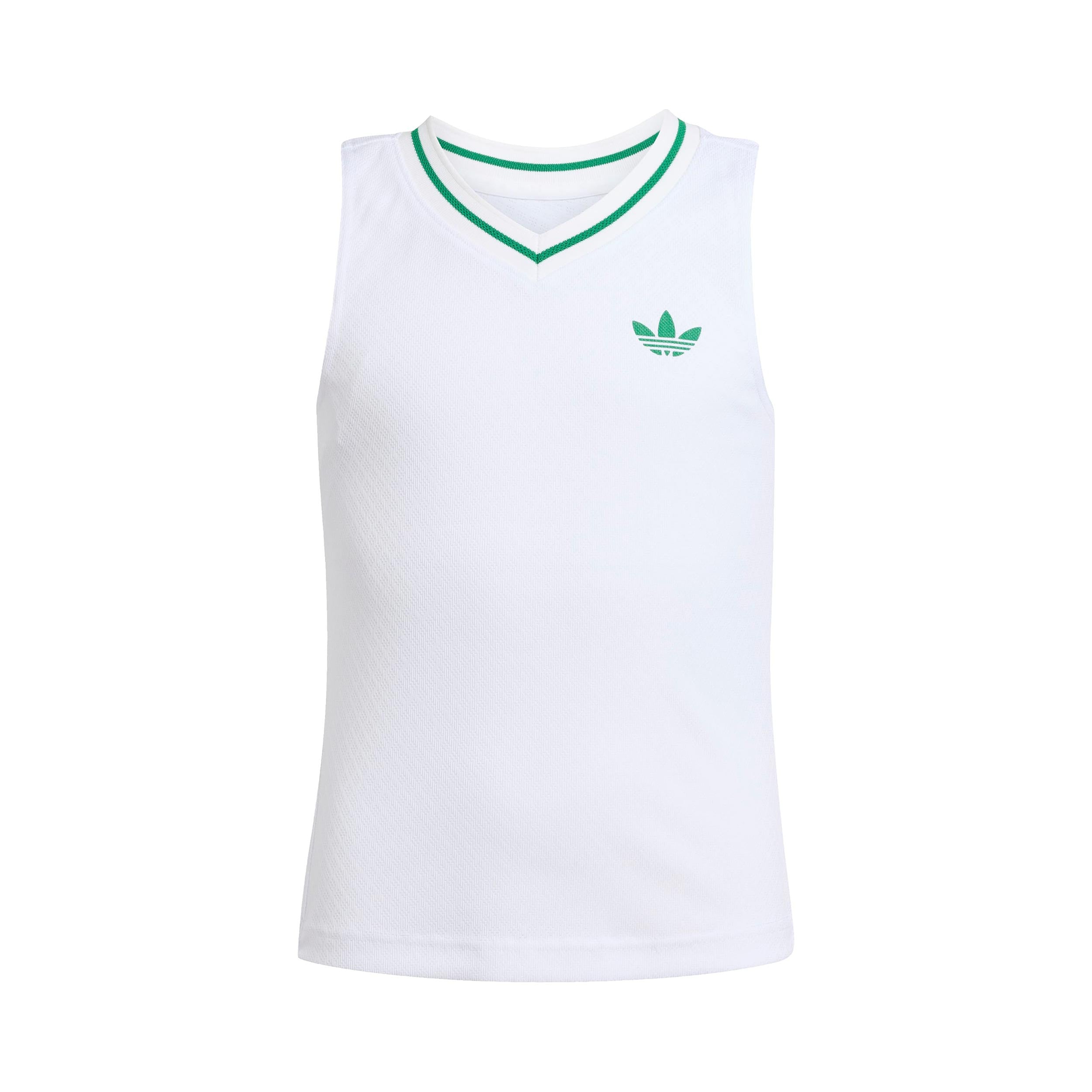 adidas Pro Tank Top Girls-White,Green