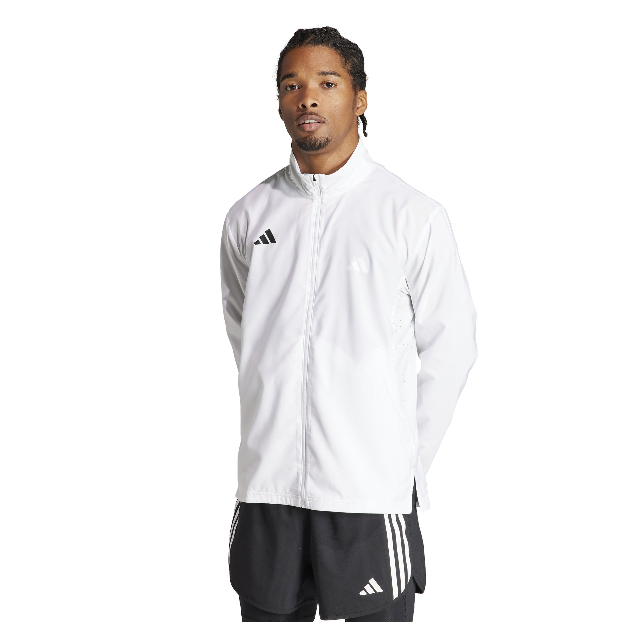 Adizero Essential Running Jacket Men-White | Tennis-Point