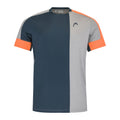 Tee T-Shirt Men - lightgrey, orange