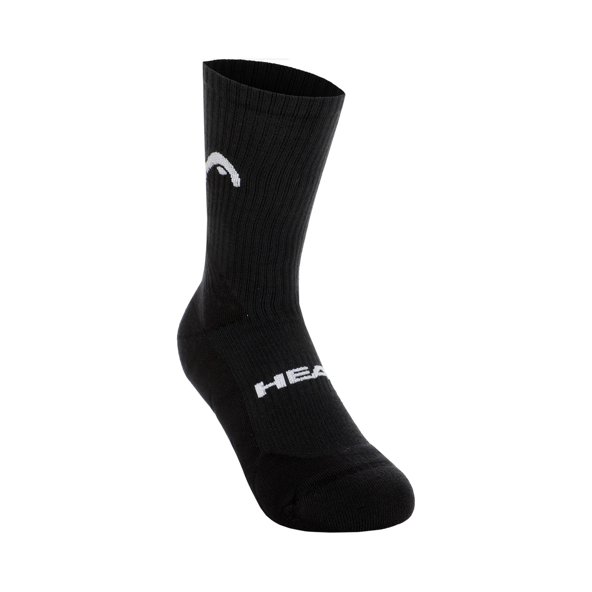 HEAD Tennis Crew Athletes Tennis Socks 1 Pack-Black