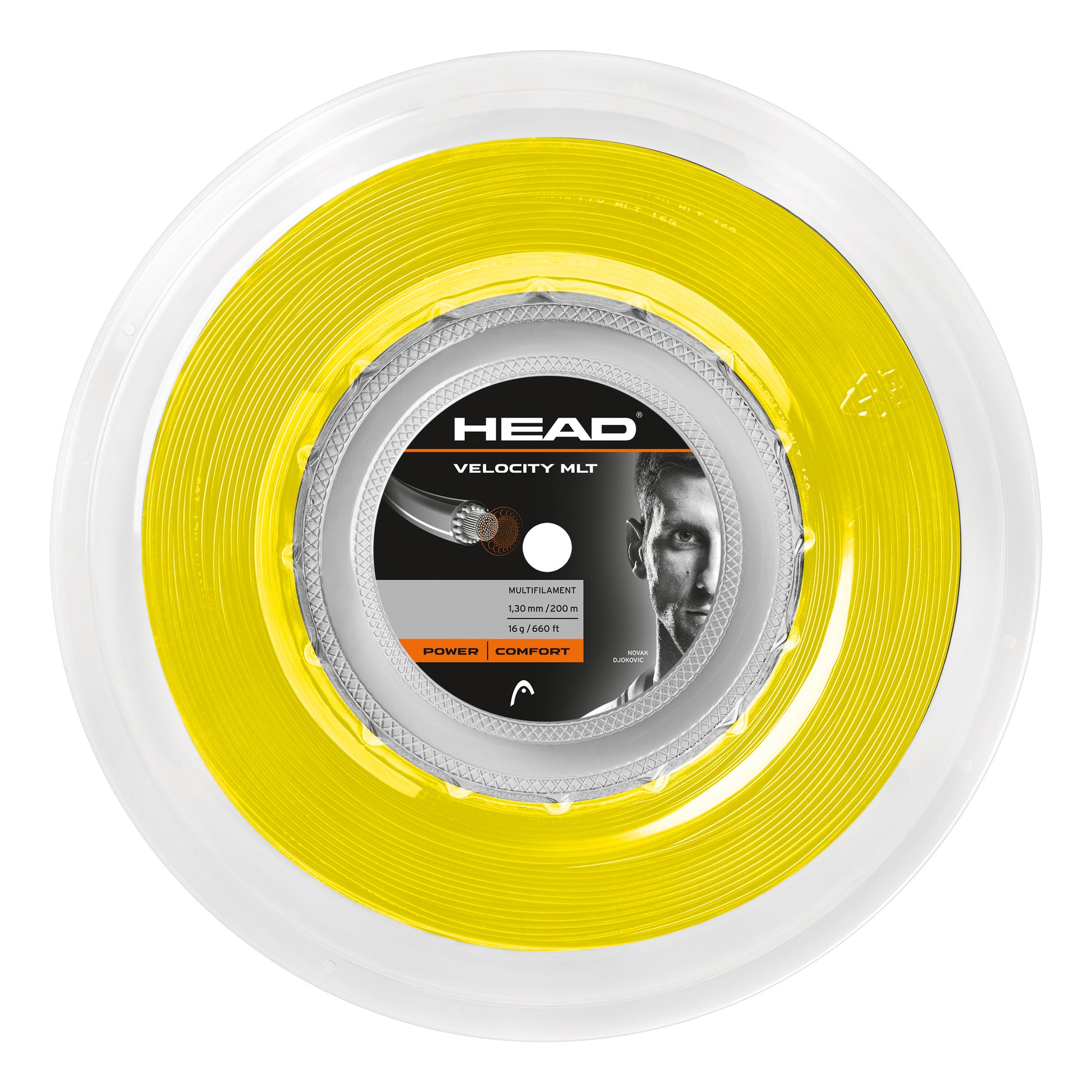 HEAD Velocity MLT String Reel 200m-Yellow