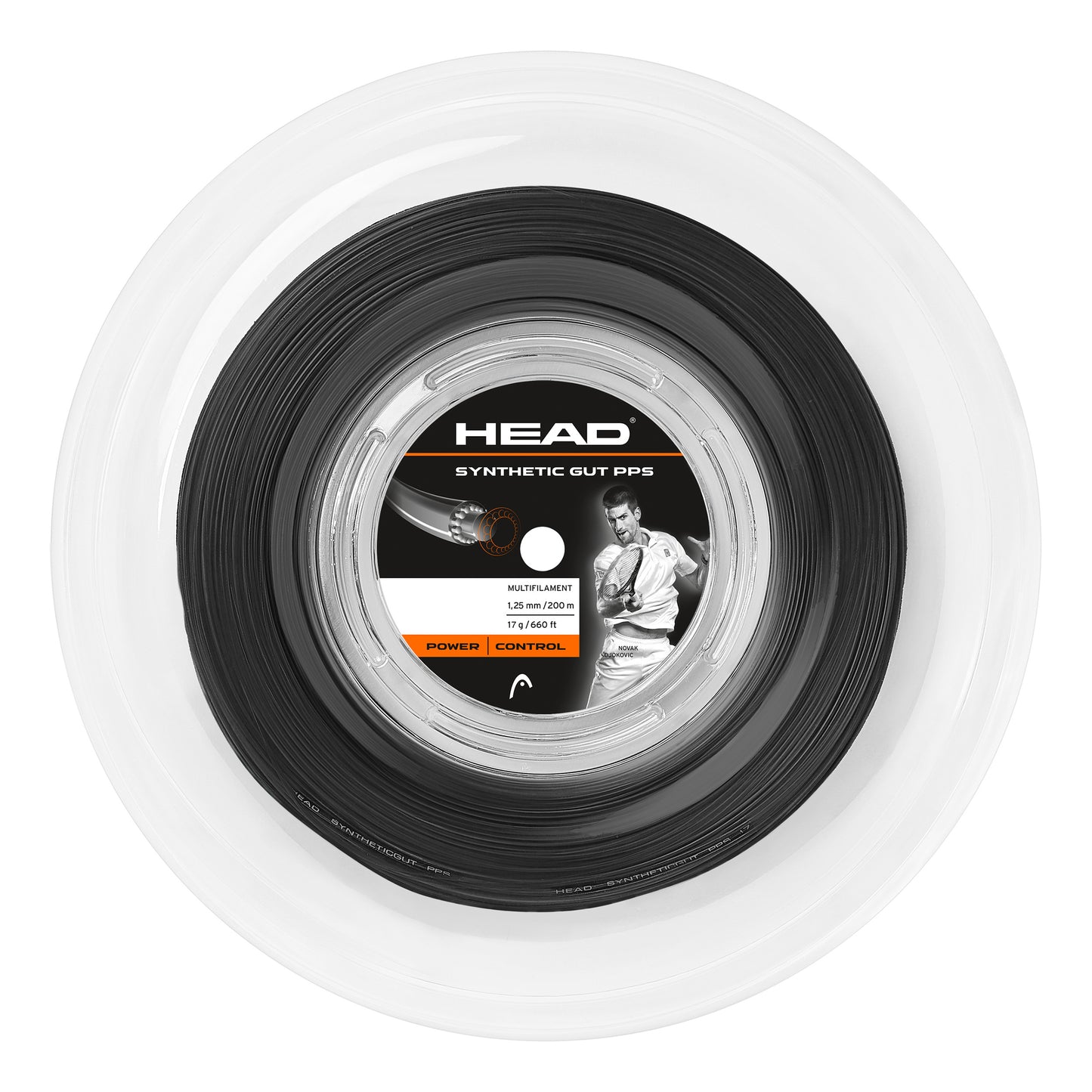 HEAD Synthetic Gut PPS String reel 200m - black