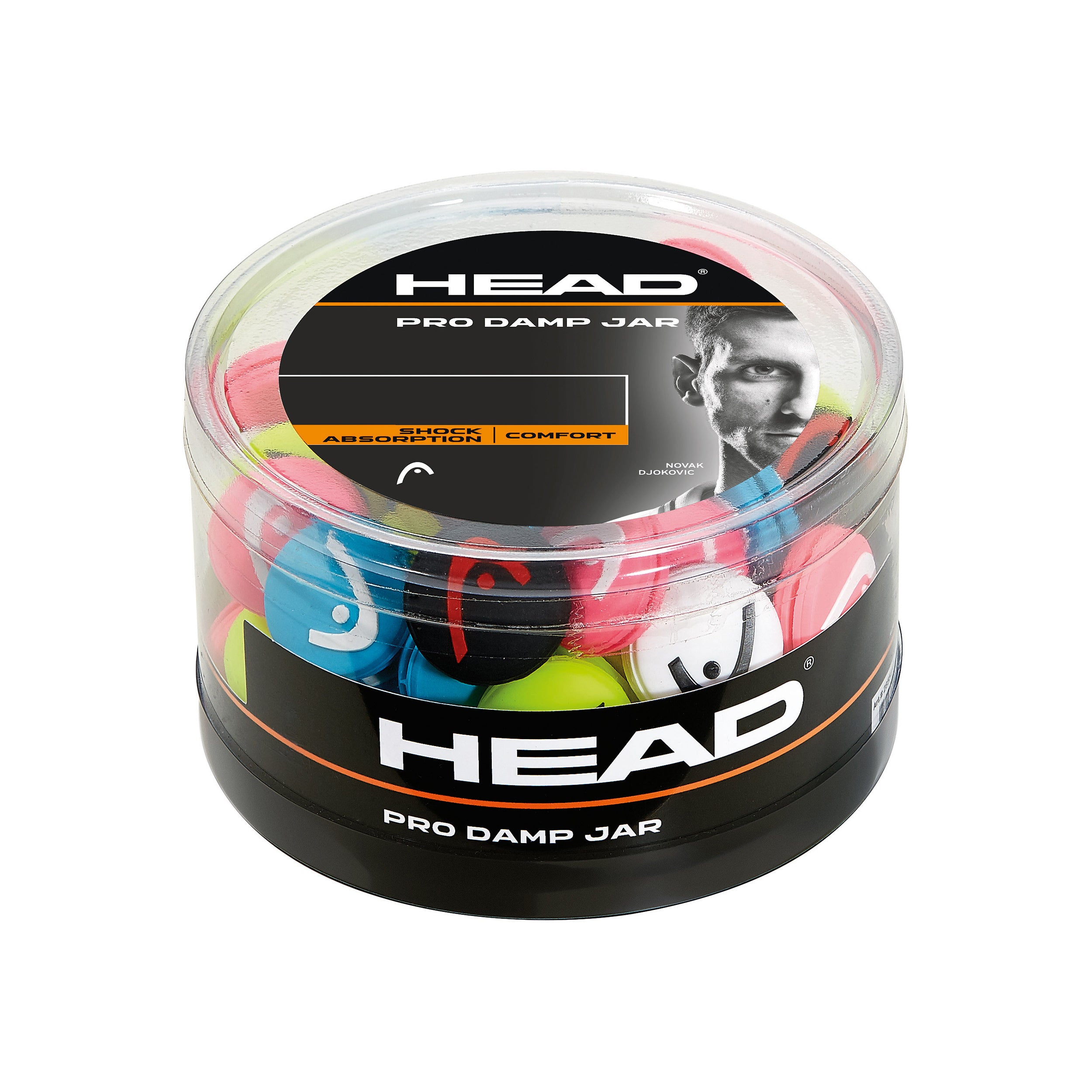 HEAD Pro Damp Mixed Dampener Box Of 70 Pcs-Multicoloured