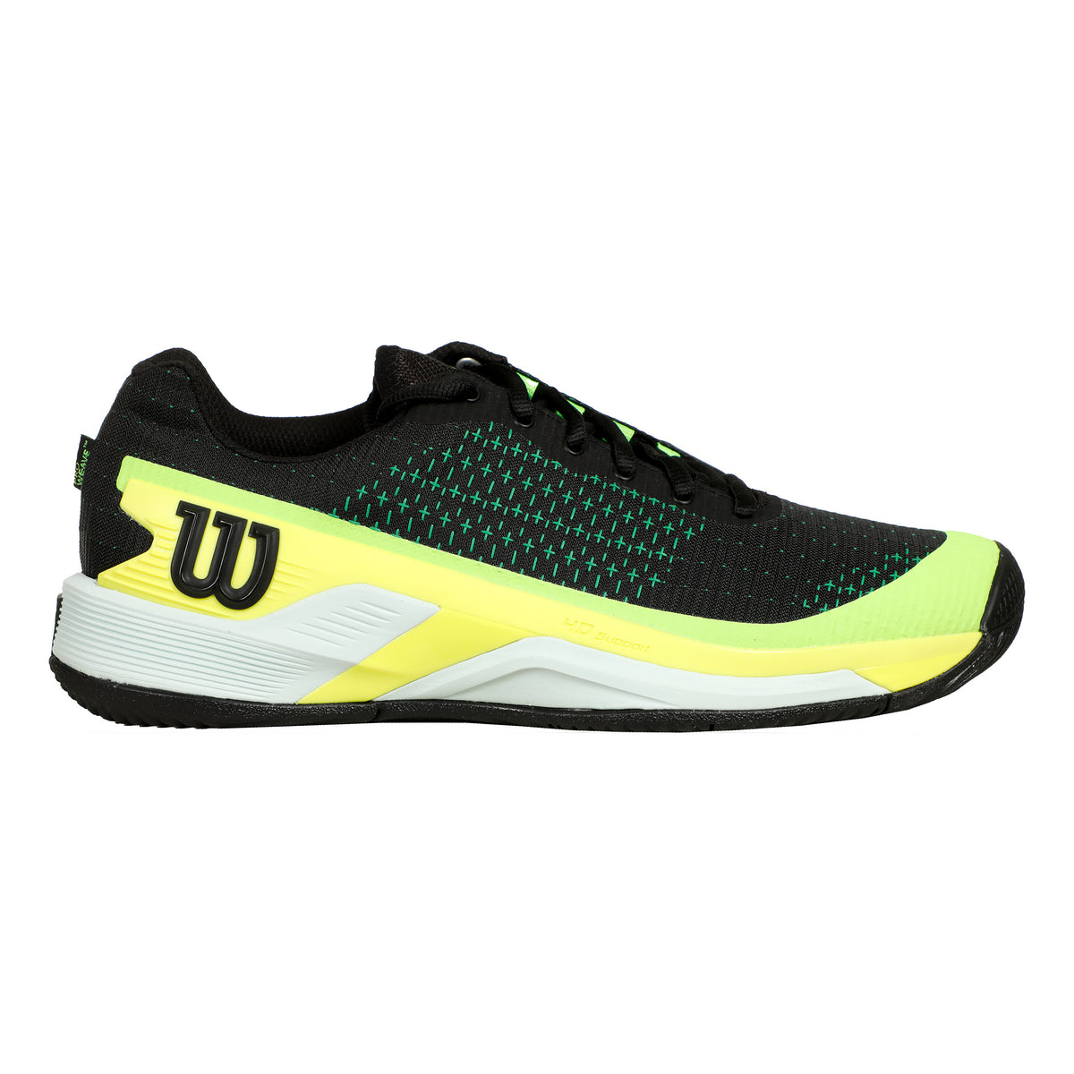 Wilson Rush Pro Extra Duty All court shoe Men - black, neon yellow