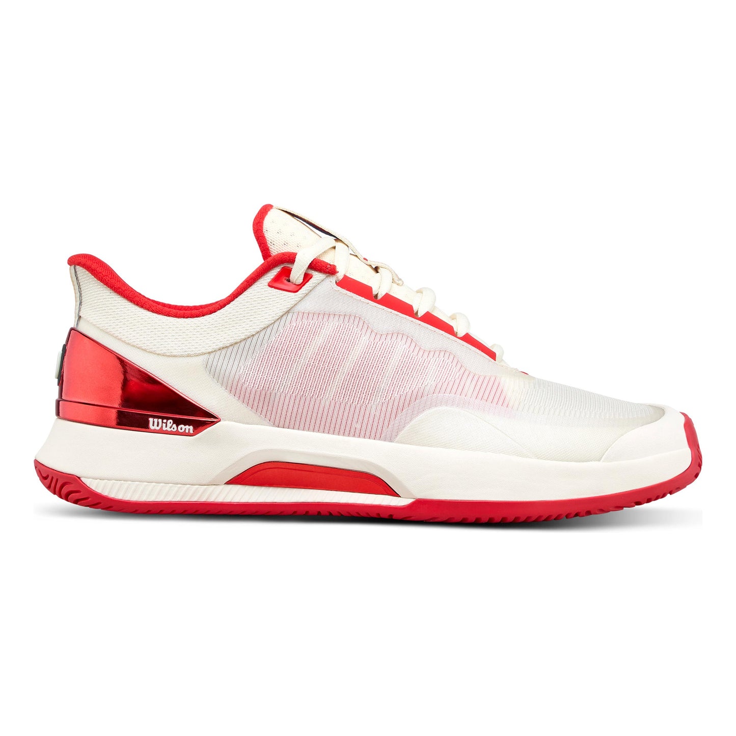 Wilson Intrigue Tour All Court Shoe Women-Cream,Red
