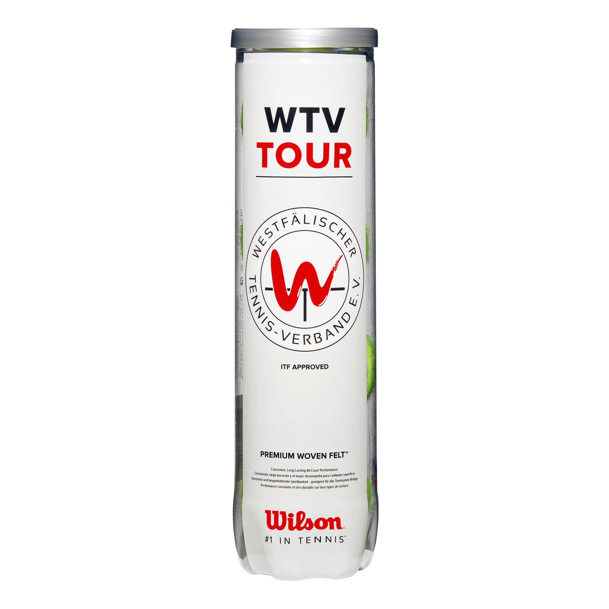 Wilson WTV Tour 4 Ball Tube
