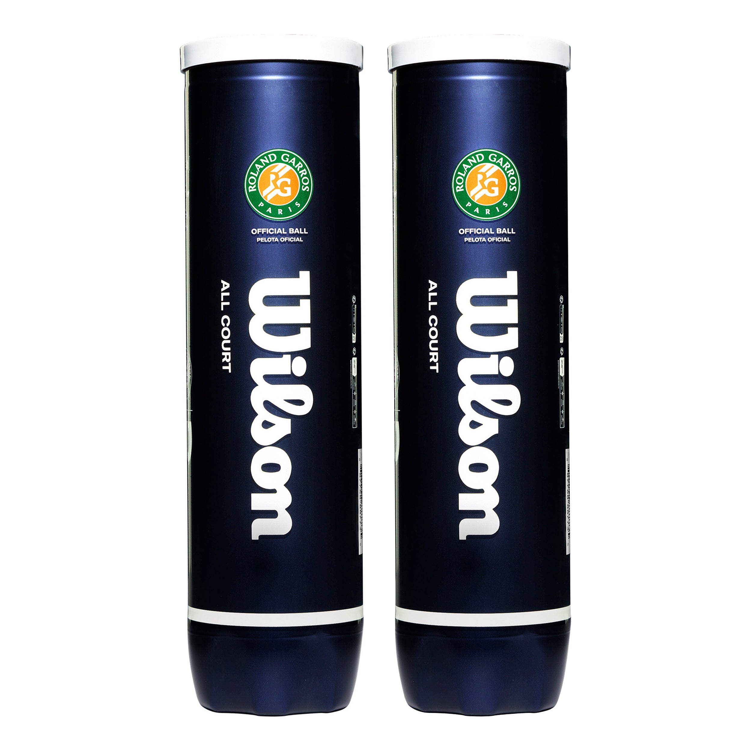 Wilson Roland Garros All Court 2x 4 Ball Tube