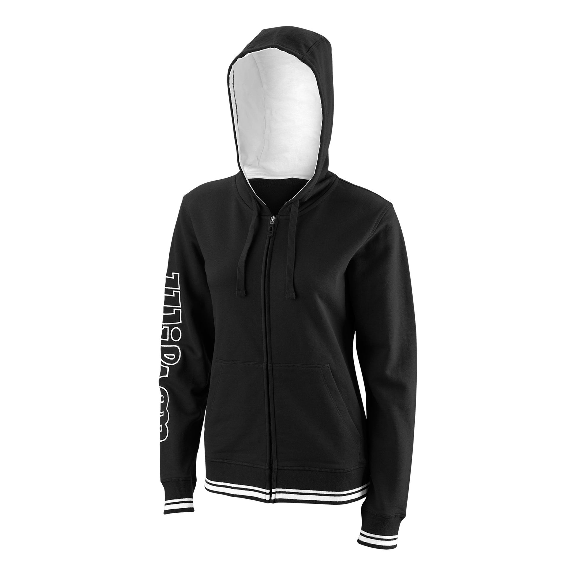 Wilson II Zip Hoodie Women - black, white