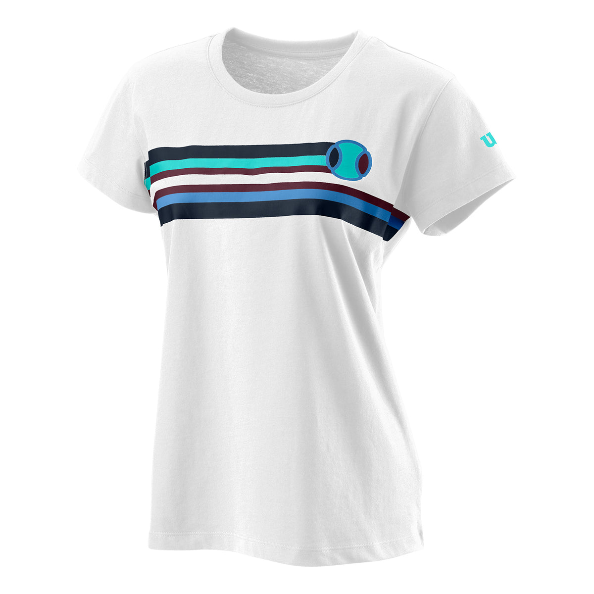 Wilson Tracers Tech T-Shirt Women - white, multicoloured