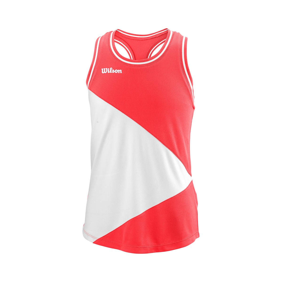 Wilson Team II Tank top Girls - coral, white
