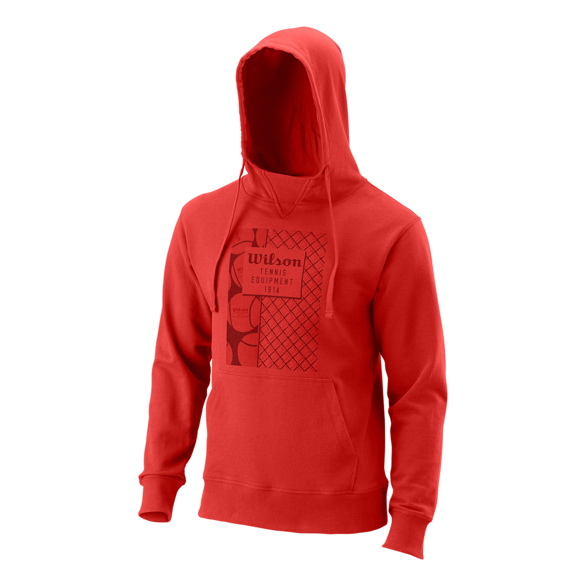 Wilson Equip Eco CTN Hoody Men - red,