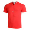 Players Seamless Zip Henley 2.0 T-Shirt Men - red,