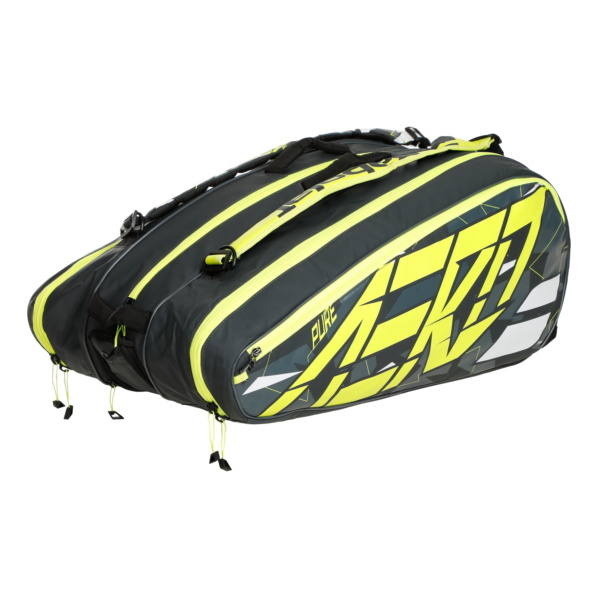 Babolat Pure Aero RH X 12 Racket Bag-Anthracite,Yellow