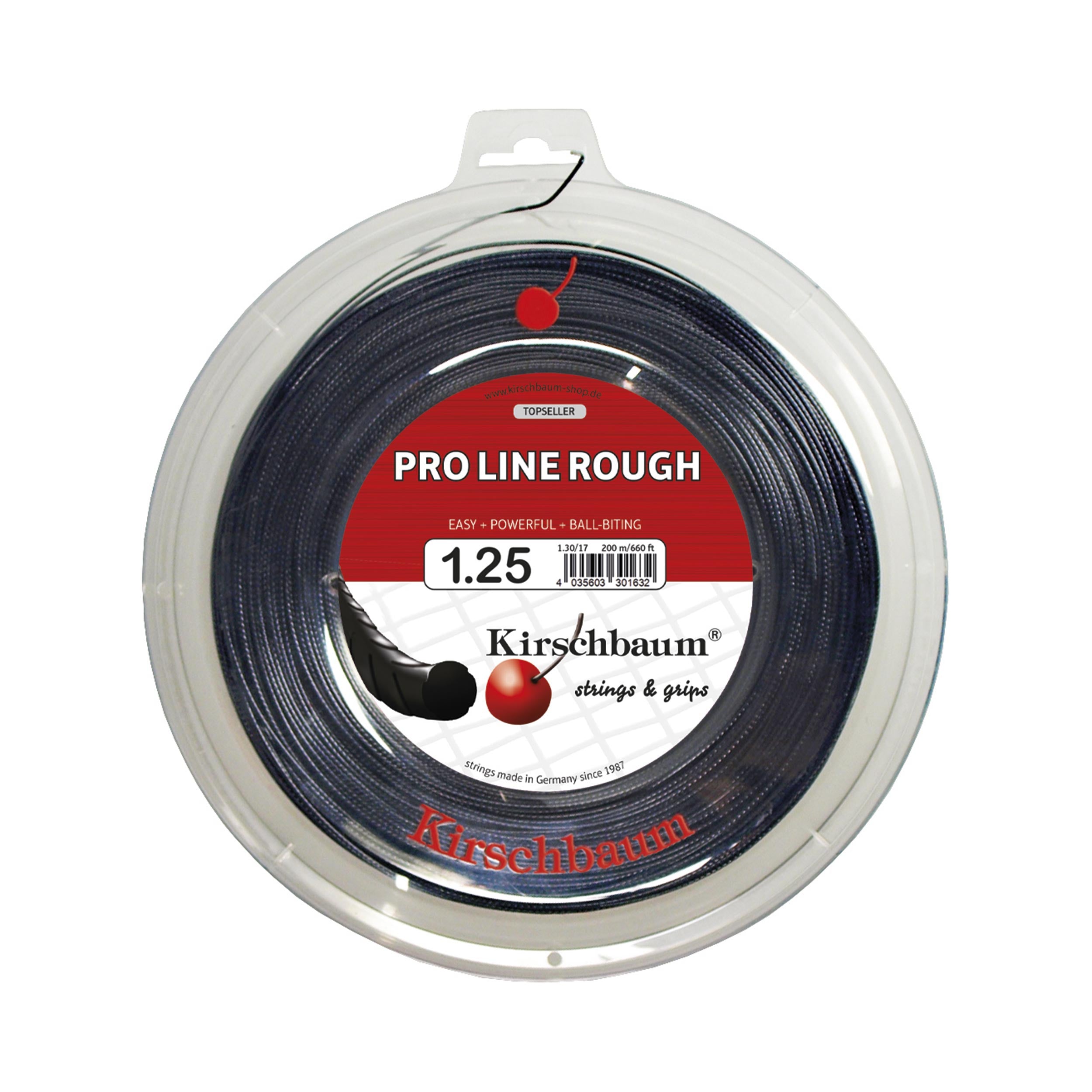 Kirschbaum Pro Line Rough String Reel 200m-Black