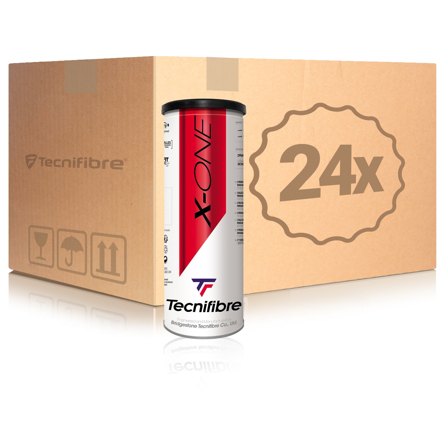 Tecnifibre 24x 3 Ball Tube X-One in a box