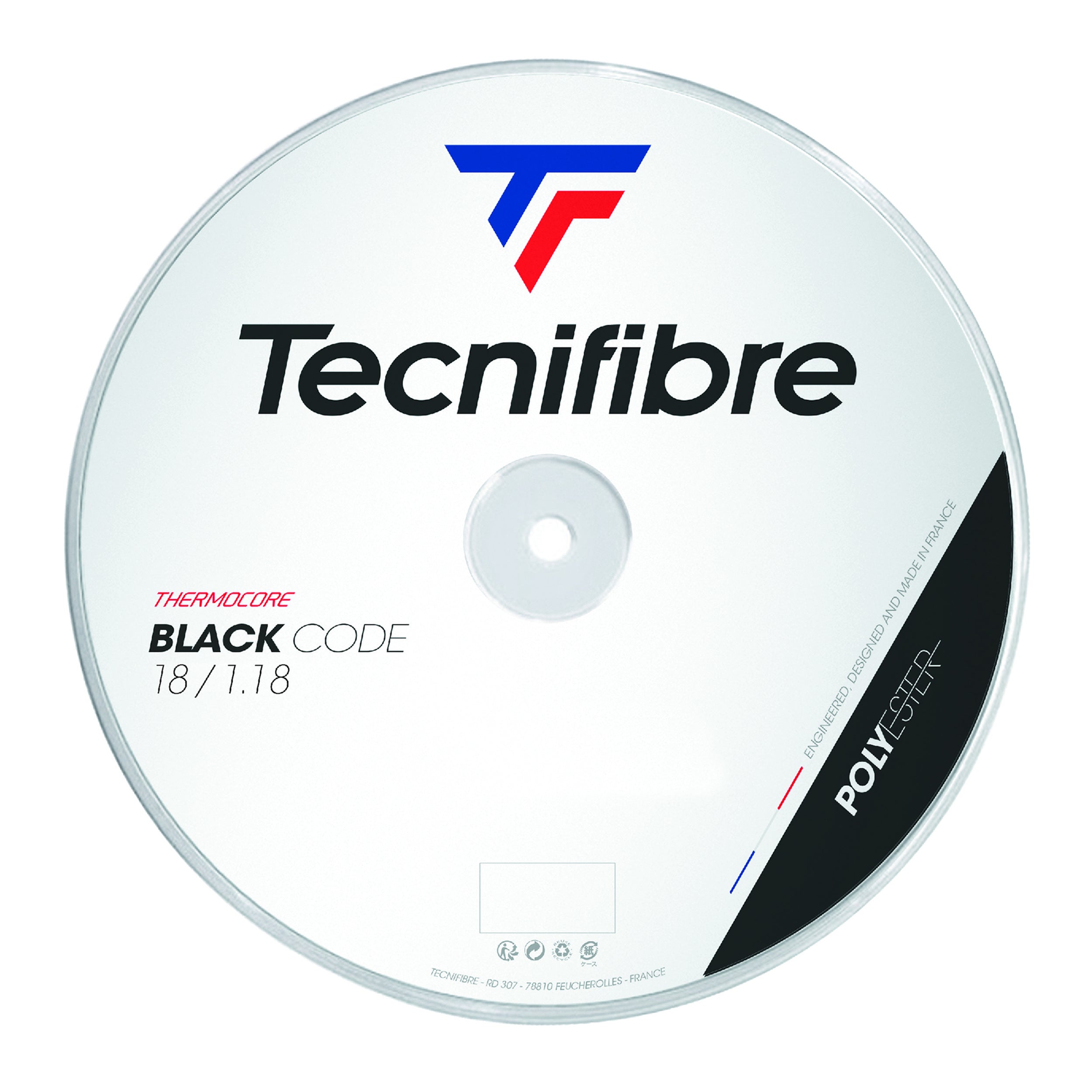 Black Code 200m String Reel-Black | Tennis-Point