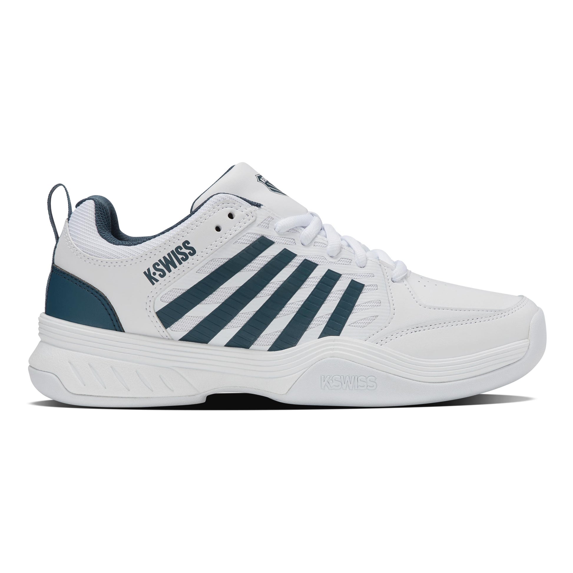 K-Swiss Court Express 2 Carpet Shoe Men-White,Petrol