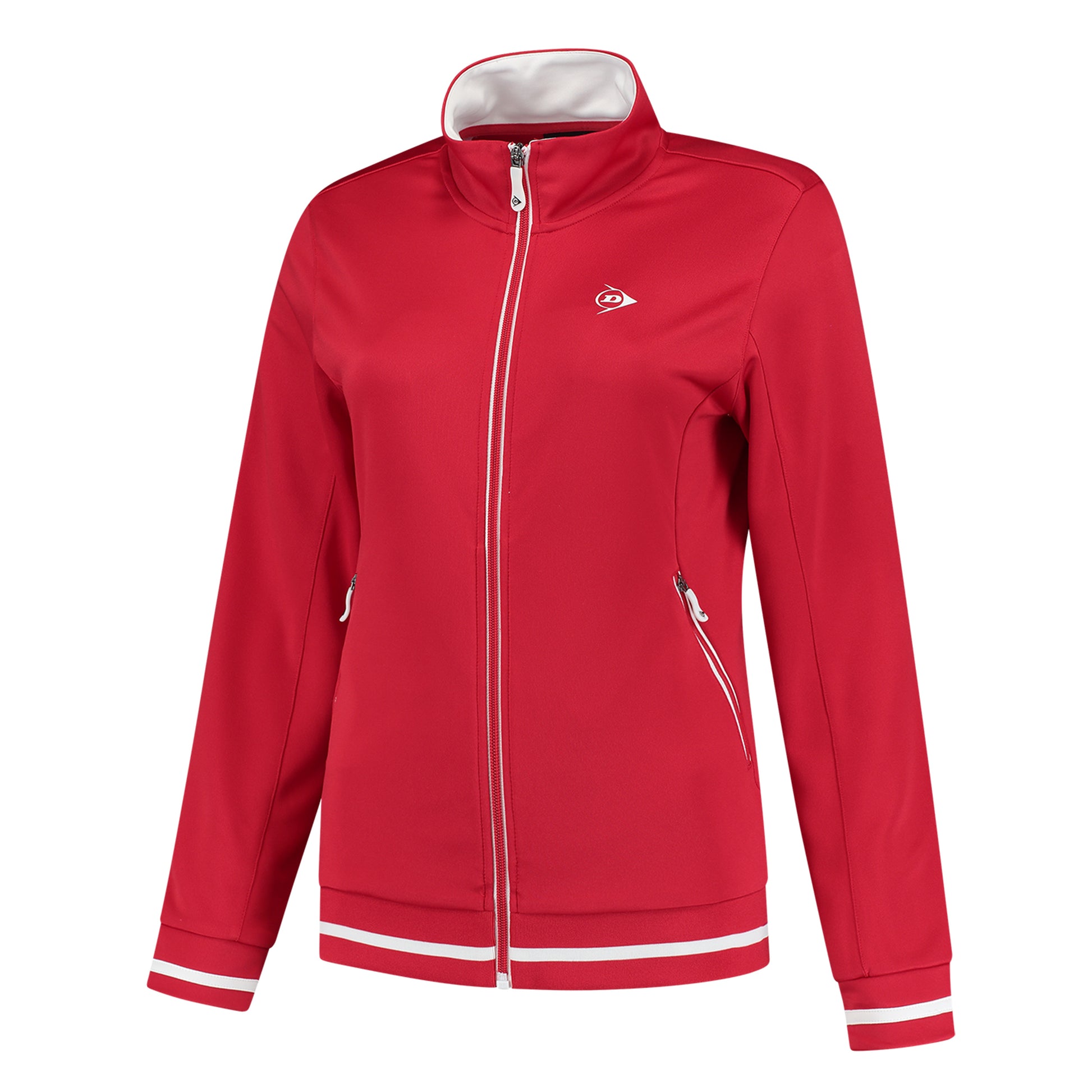 Dunlop Knitted Training Jacket Women-Red