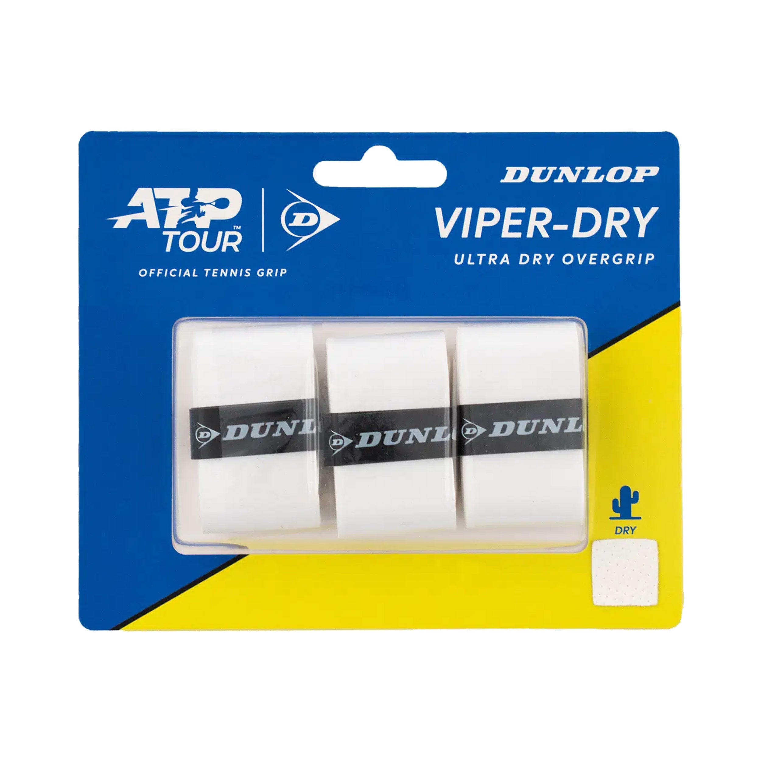 Dunlop Viperdry 3 Pack - white