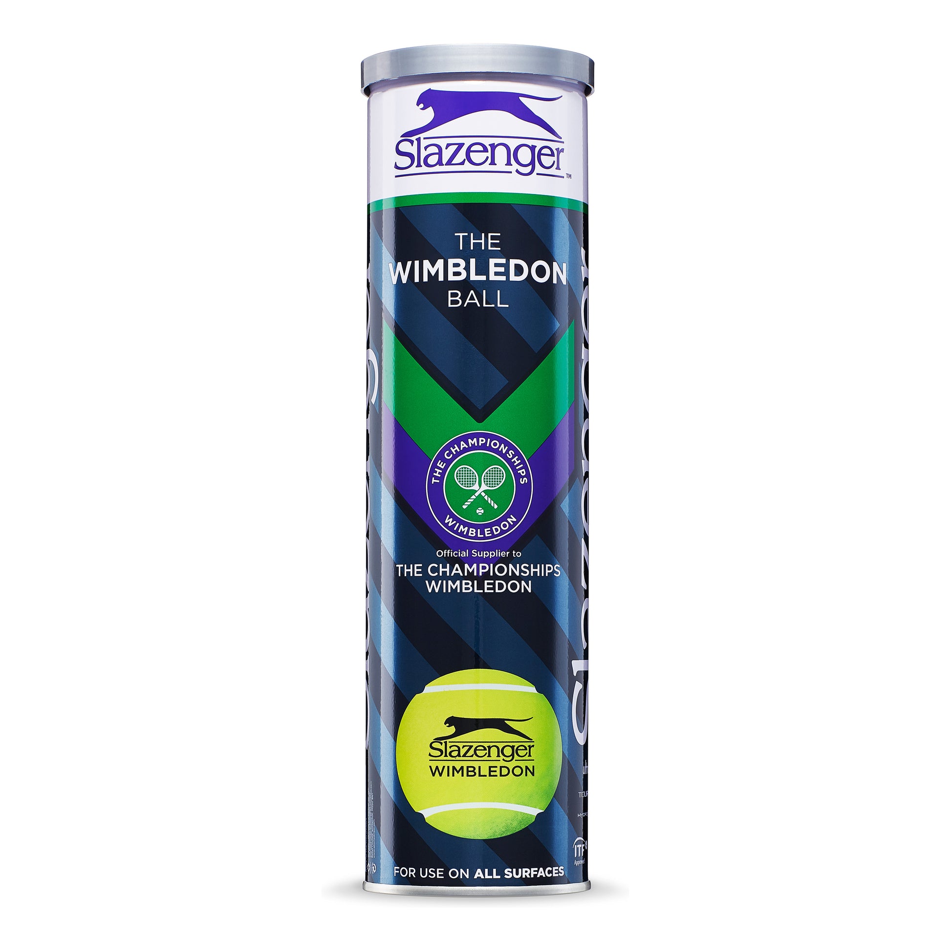 Slazenger Wimbledon 4 Ball Tube