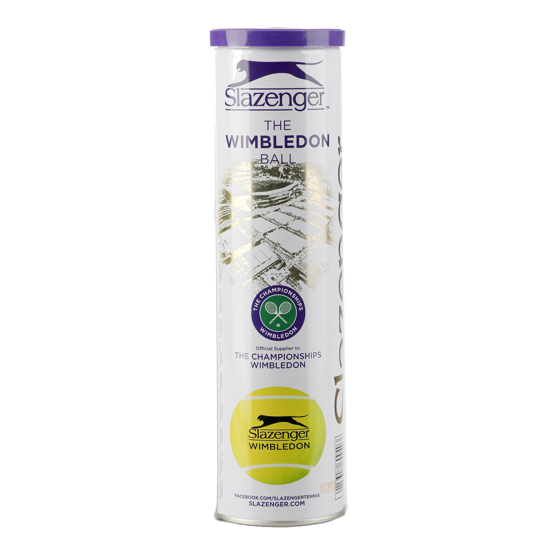 Slazenger Wimbledon 4 Ball Tube