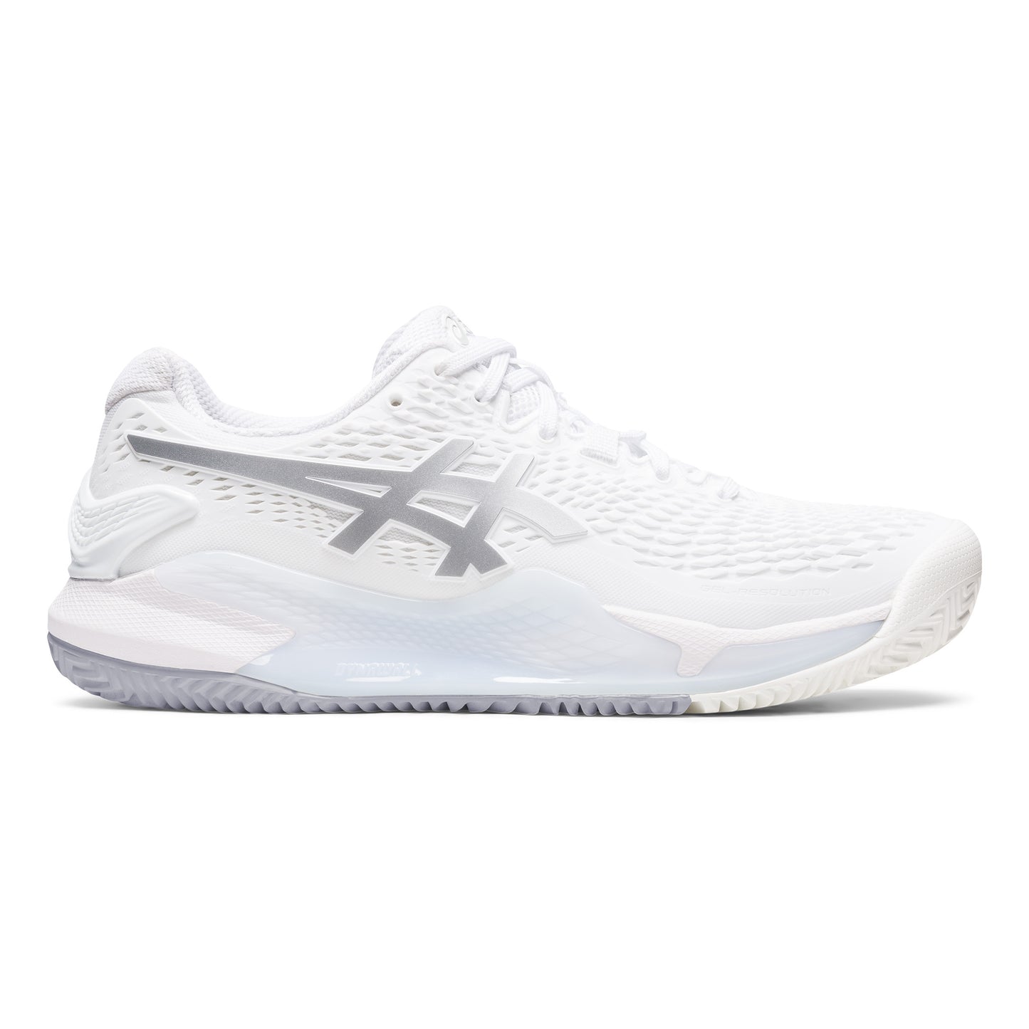 ASICS Gel-Resolution 9 Clay court shoe Women - white, silver