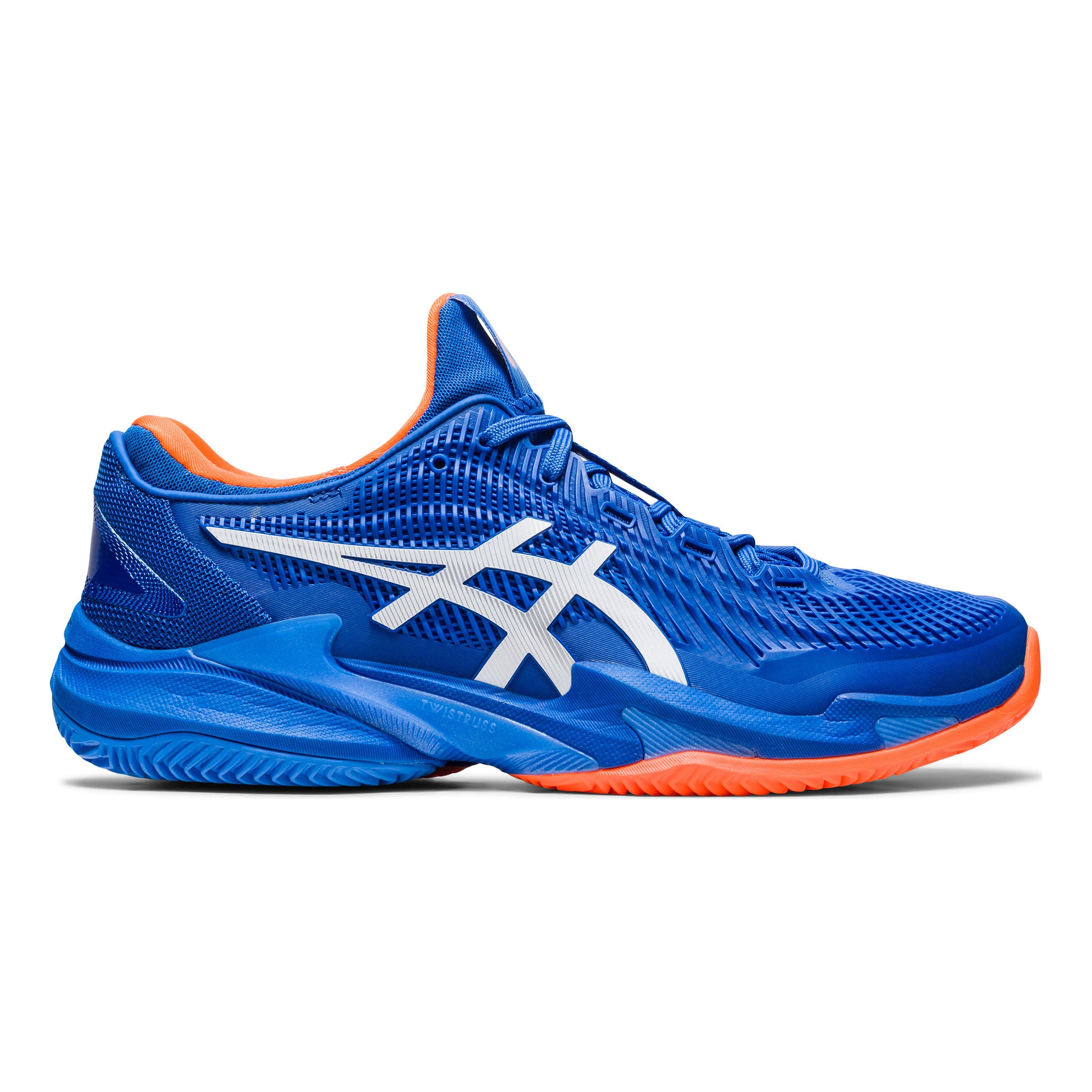 ASICS Court FF 3 Novak Clay court shoe Men - blue, orange