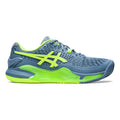 Gel-Resolution 9 Clay court shoe Men - blue, neon green