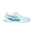 Gel-Resolution 9 GS Clay court shoe Kids - white, turquoise