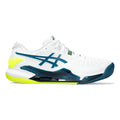 Gel-Resolution 9 Clay court shoe Men - white, petrol