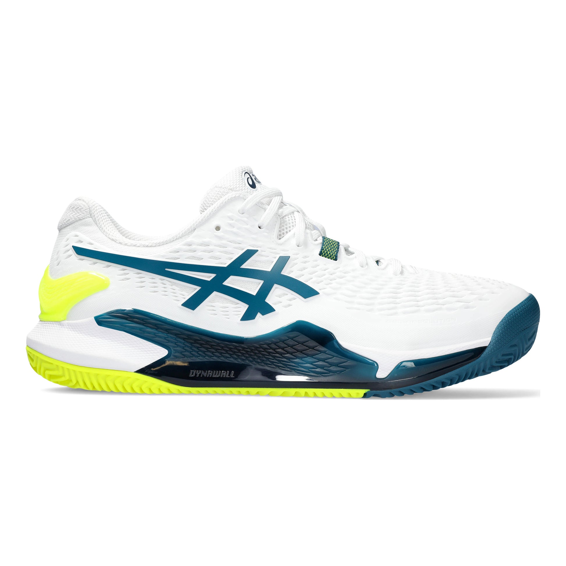 ASICS Gel-Resolution 9 Clay court shoe Men - white, petrol