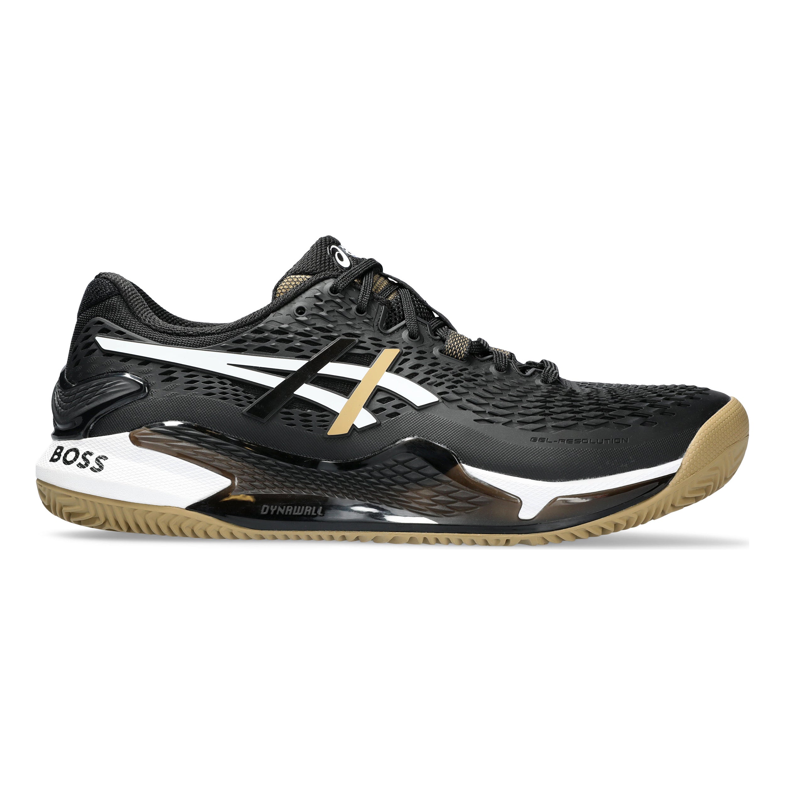 Gel-Resolution 9 Boss Clay court shoe Men - black, caramel