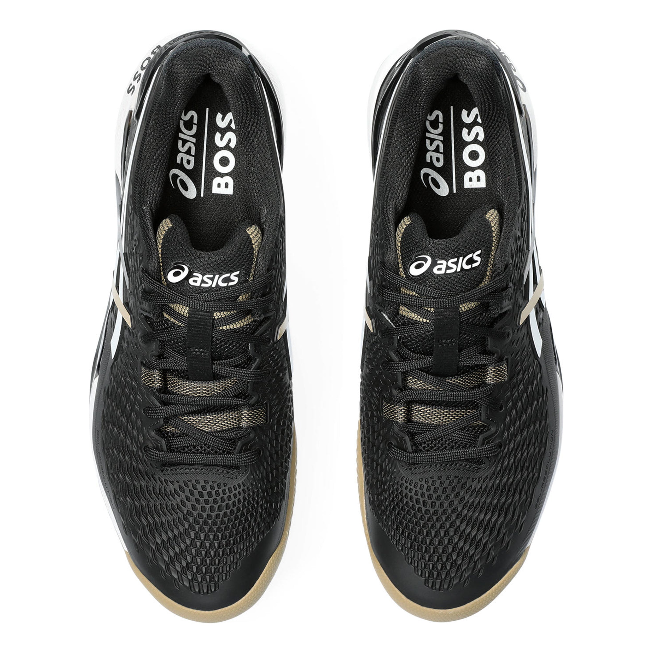 Gel-Resolution 9 Boss Clay court shoe Men - black, caramel