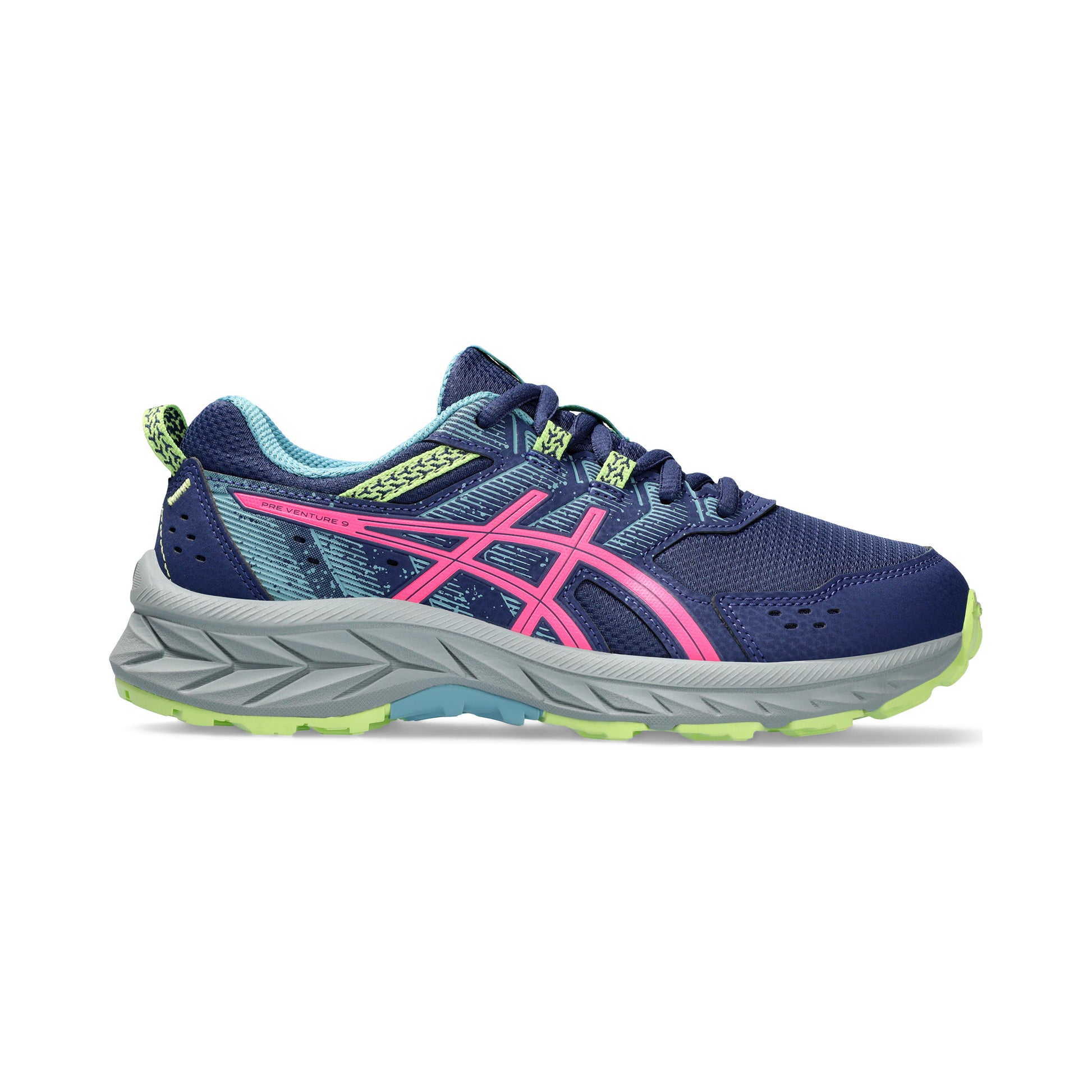 ASICS Pre-Venture 9 GS Trail running shoe Kids - dark blue, pink