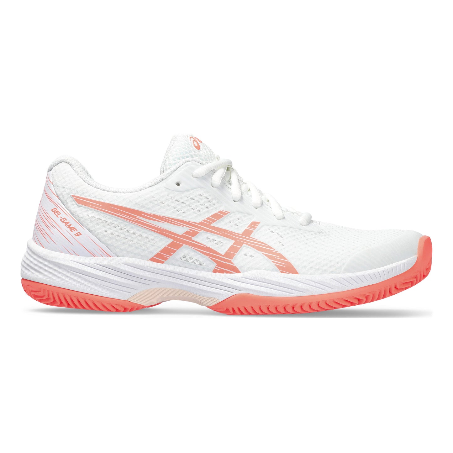 ASICS Gel-Game 9 Clay court shoe Women - white, coral