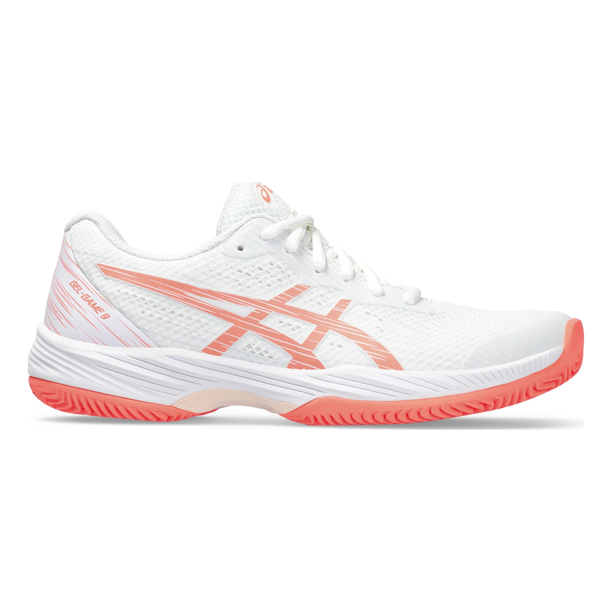 ASICS Gel-Game 9 Clay court shoe Women - white, coral
