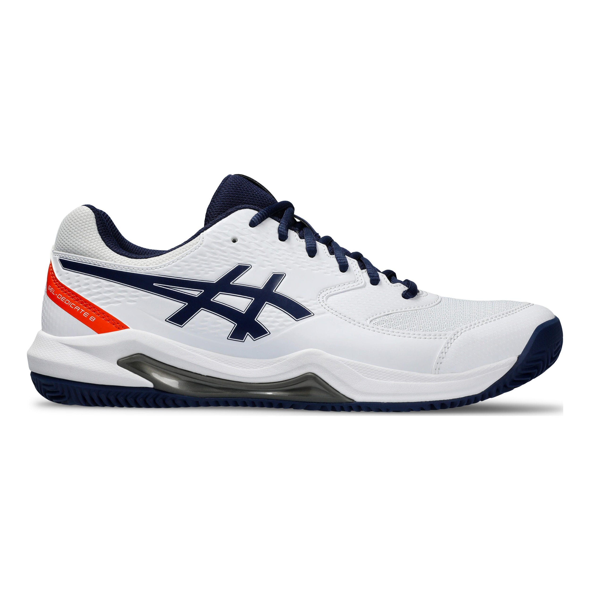 Gel-Dedicate 8 Clay court shoe Men - white, dark blue | Tennis-Point