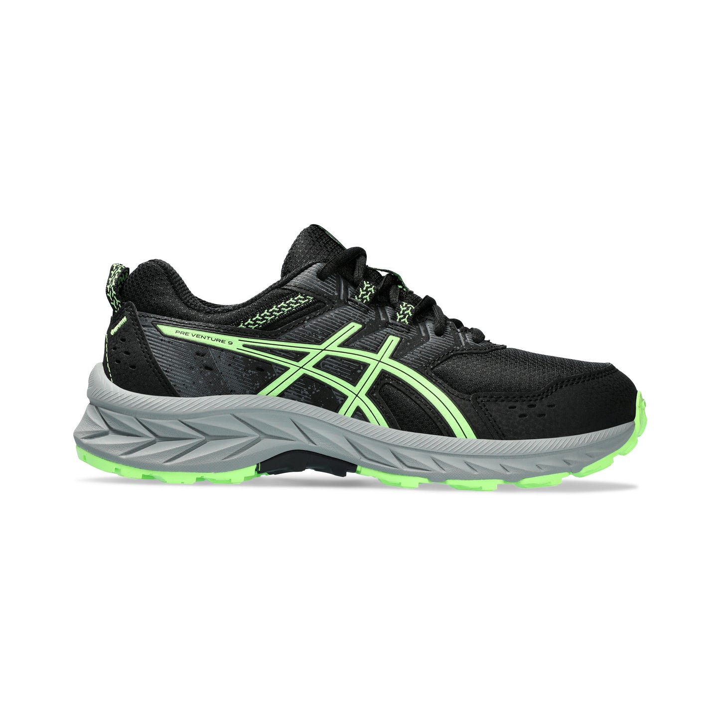 ASICS Pre-Venture 9 GS Trail running shoe Kids - black, neon green