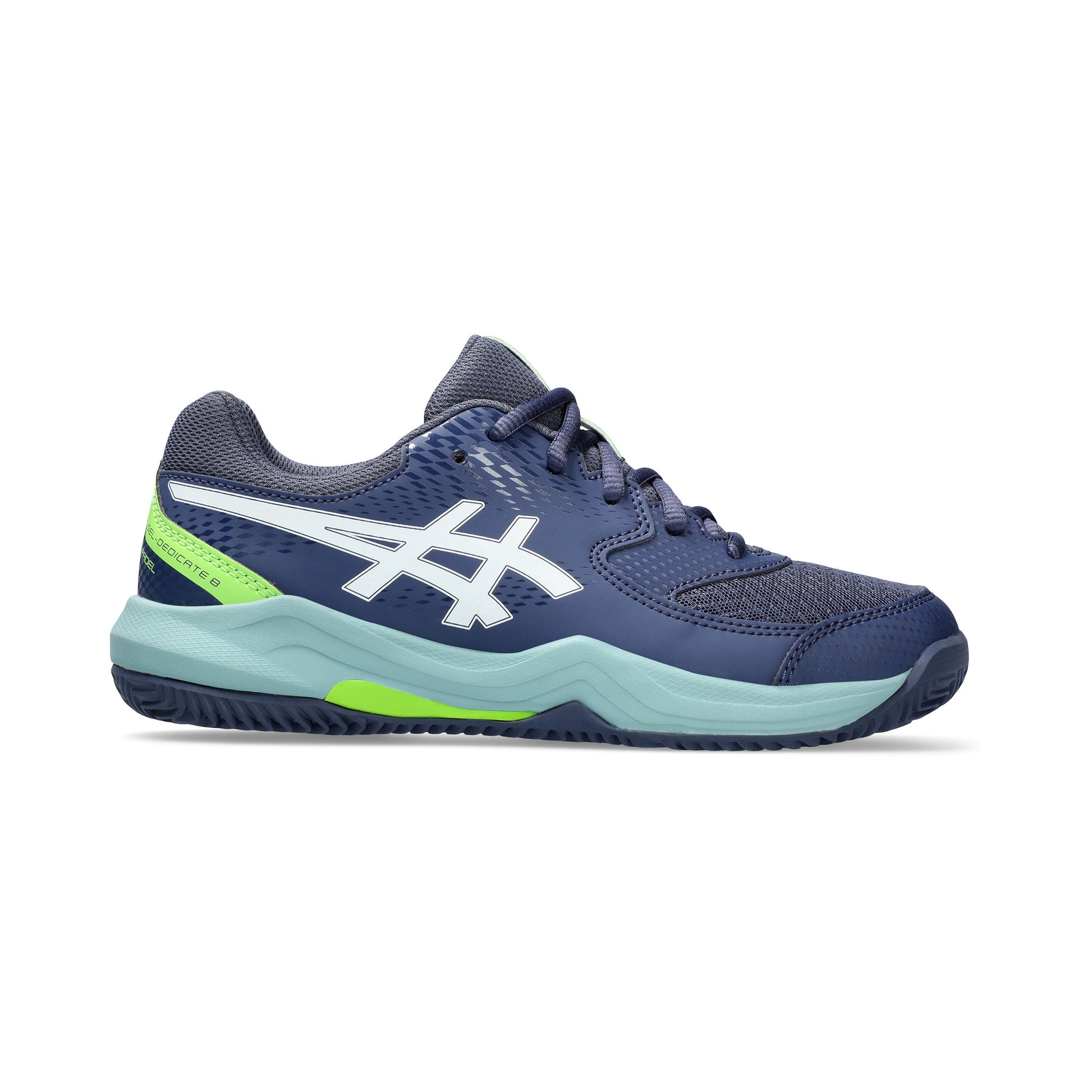 ASICS GEL-DEDICATE 8 PADEL GS Padel shoe Kids-dark blue, neon green