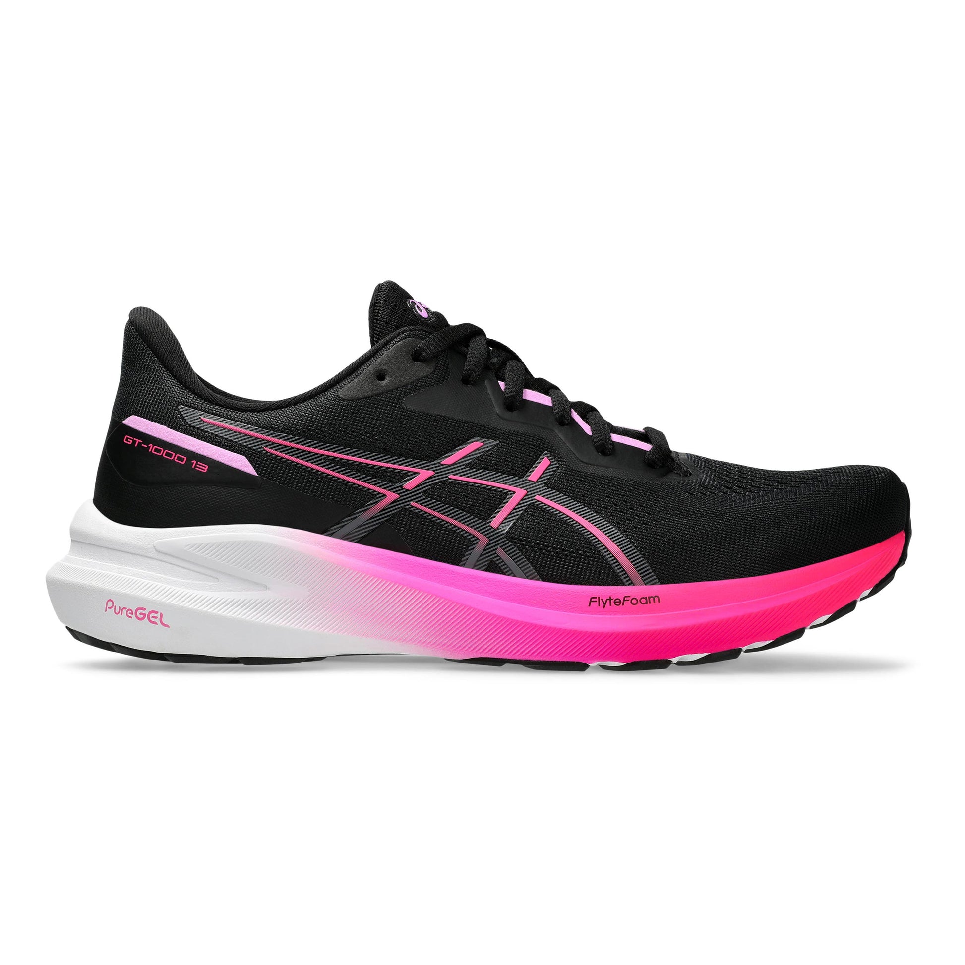 ASICS GT-1000 13 Stability running shoe Women - black, pink