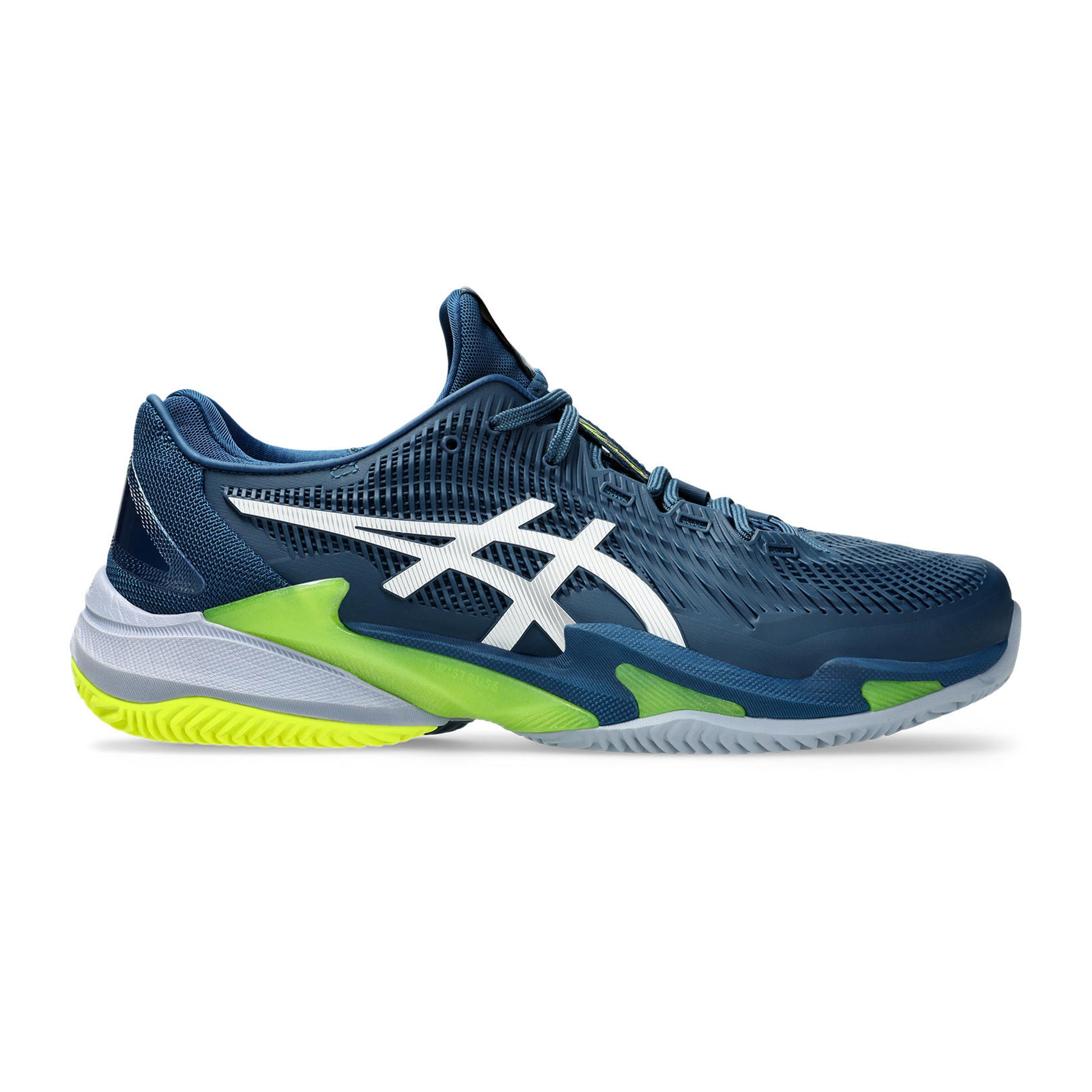 ASICS Court FF 3 Clay court shoe Men - dark blue, neon yellow