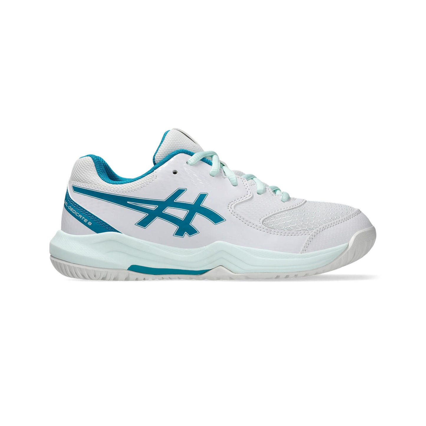 ASICS GEL-DEDICATE 8 GS All court shoe Kids-white, petrol
