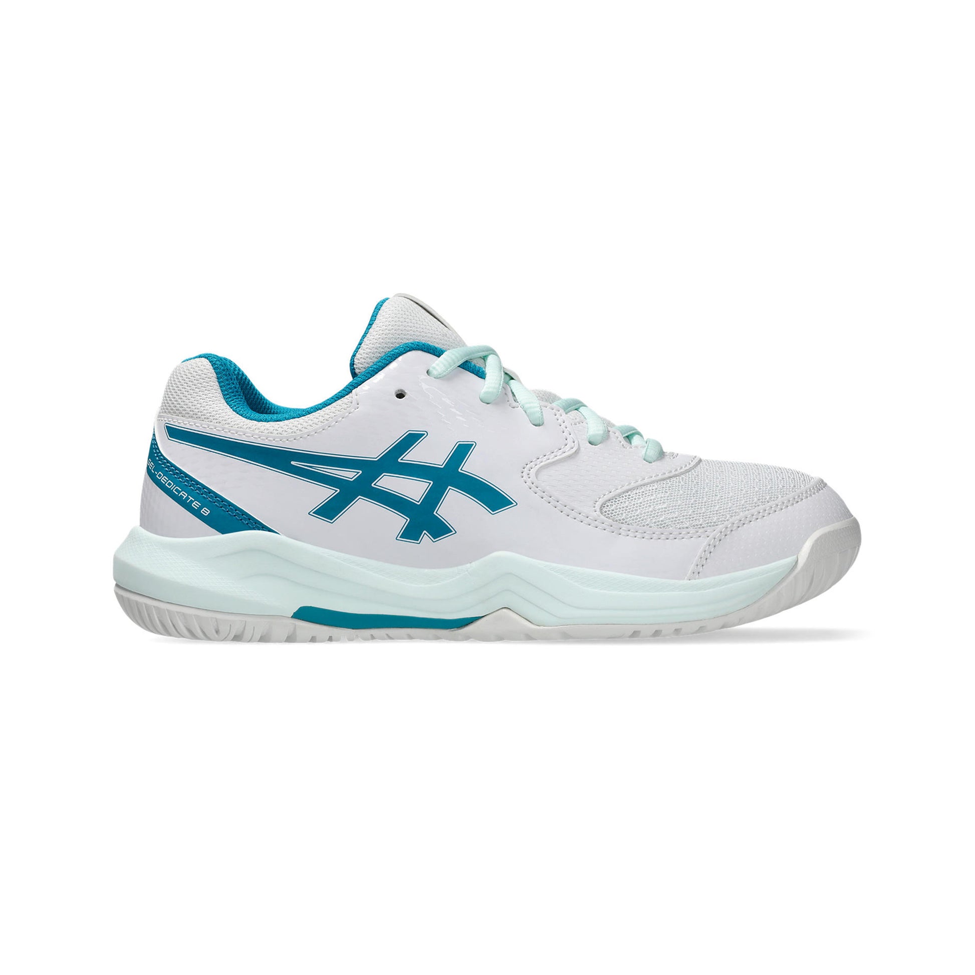 ASICS GEL-DEDICATE 8 GS All court shoe Kids-white, petrol