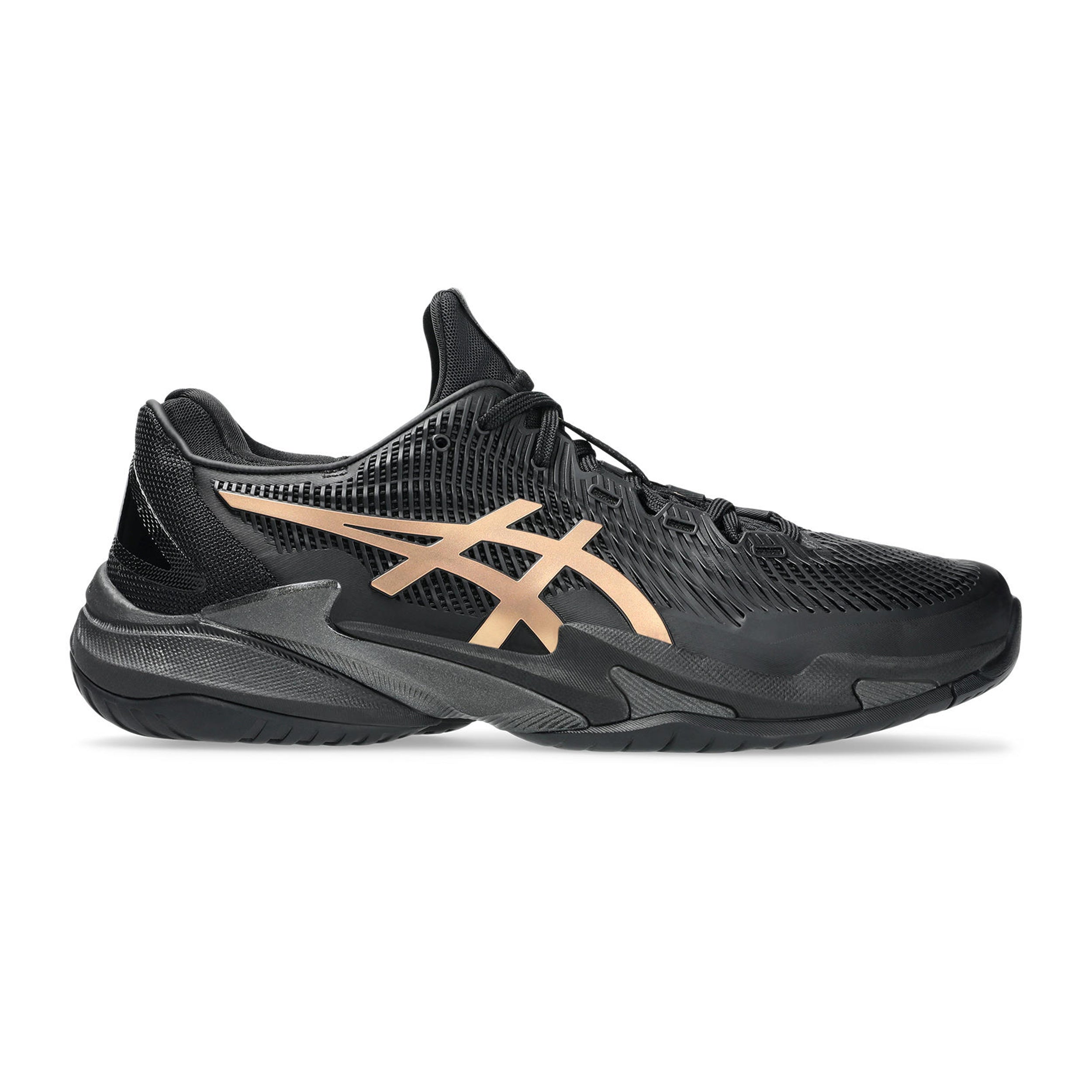 ASICS Court FF 3 Novak Night Energy All court shoe Men - black, gold