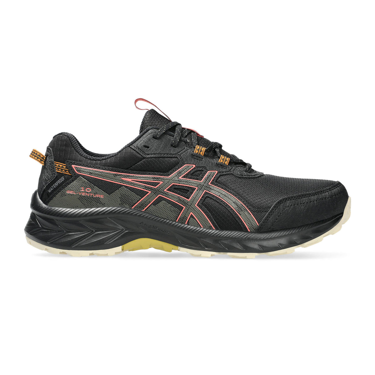 ASICS Gel-Venture 10 WP Trail Running Shoe Women-Black,Coral
