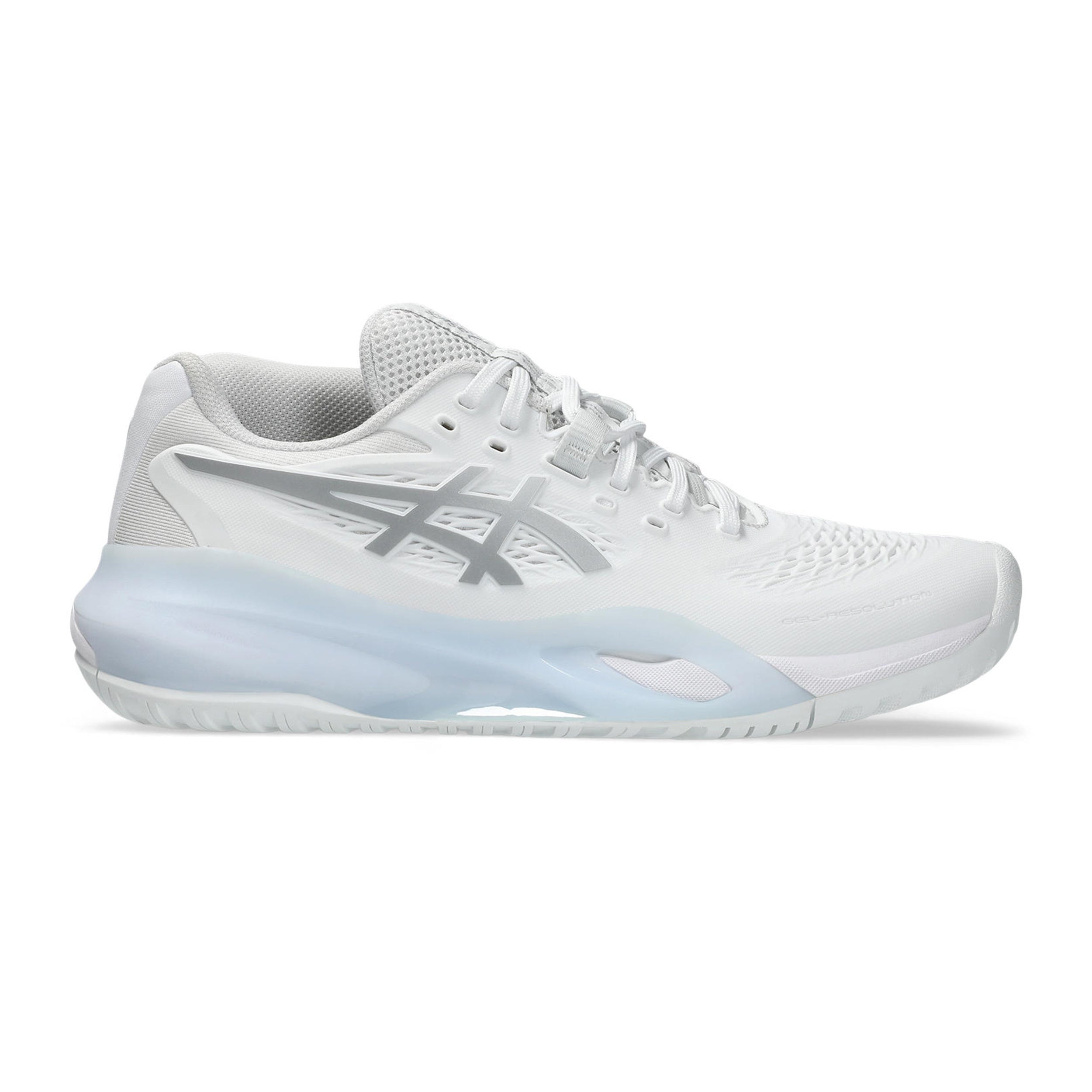 On Court Long-T XS ホワイト新品 Gel-Resolution X All court shoe Women - white, silver | Tennis-Point