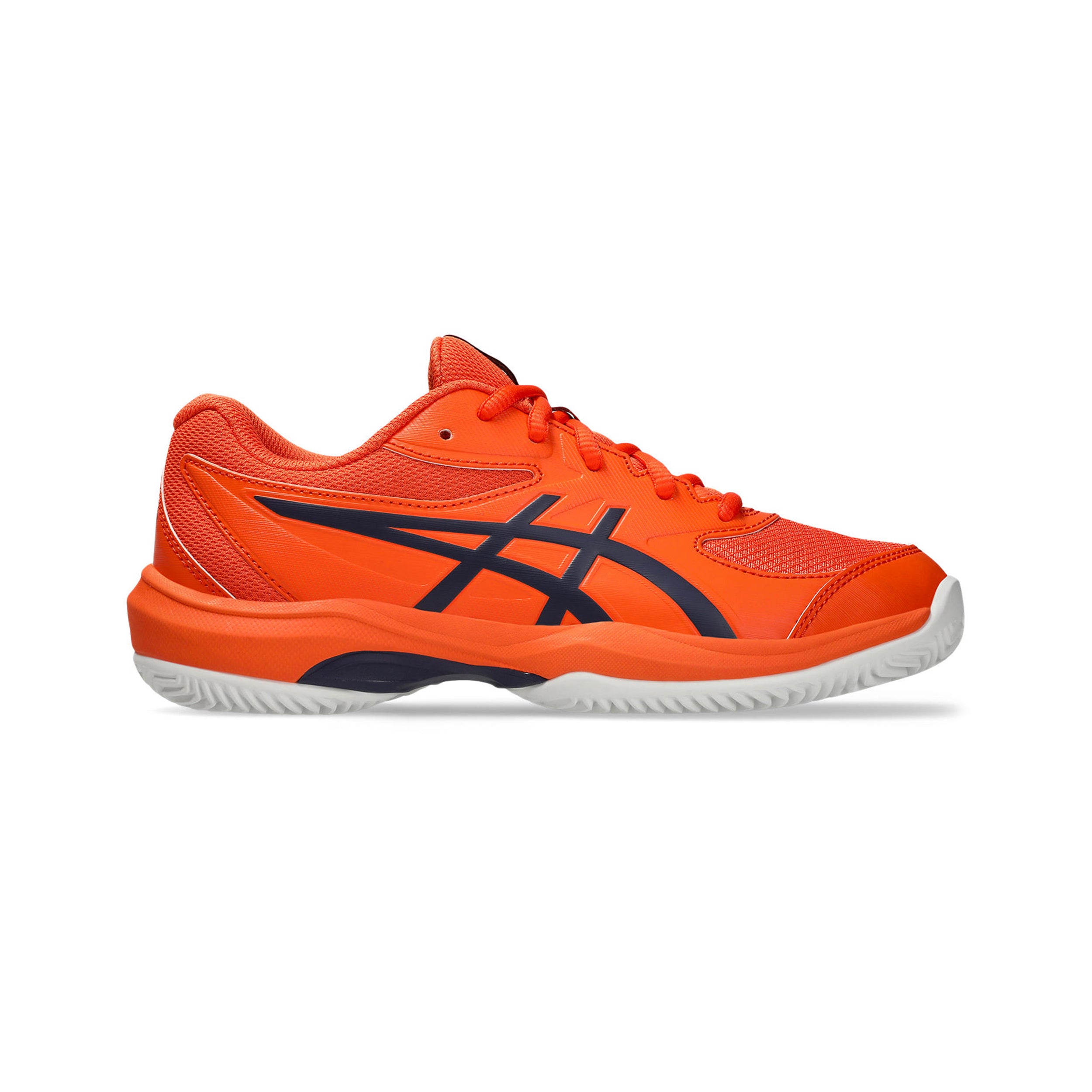 Gel-Game Gs/OC Clay court shoe Kids - orange, dark blue | Tennis-Point